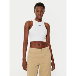 HUGO HUGO Τοπ Baby 50511450 Λευκό Slim Fit