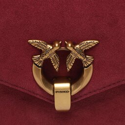 

Сумка Pinko Cupido Messenger Mini AI 23-24 PLTT 101749 A0F6 Ribes Inte WW5Q, Бордовий