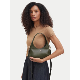 Tommy Hilfiger Handtasche Tommy Hilfiger Th Everyday Mini Hobo AW0AW19185 Dunkelgrün