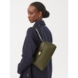 Calvin Klein Handtasche Calvin Klein Mix Media Shoulder Bag LV04F3886G Dunkelgrün