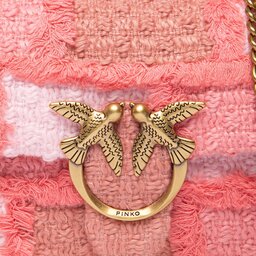 

Сумка Pinko Love Baby Puff Patchwork AI 22-23 PLTT 1P22WH A03P Pink O78Q, Рожевий