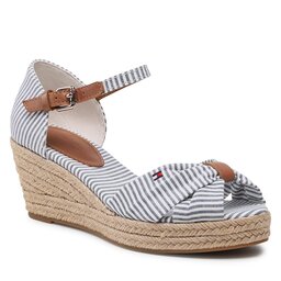Tommy Hilfiger Espadrillos Tommy Hilfiger High Wedge Seersucker FW0FW07158 Seersucker/Bluecoast 0G5