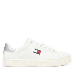 Tommy Jeans Sneakersy Tommy Jeans Tjw Logo Outsole Sneaker Ess EN0EN02703 Écru