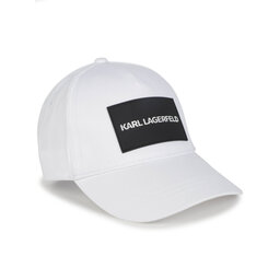 KARL LAGERFELD Шапка с козирка KARL LAGERFELD Z21033 White 10P