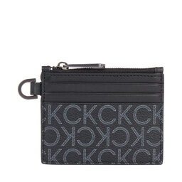 

Чохол для кредиток Calvin Klein Subtle Mono 6Cc Holder W/Zip K50K509236 Black Classic Mono 01H, Чорний