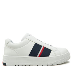 Tommy Hilfiger Laisvalaikio batai Tommy Hilfiger Low Cut Sneaker T3X9-33858-1355 S Balta