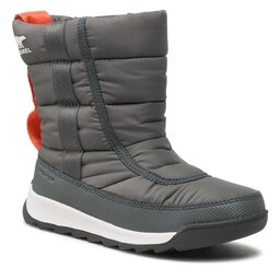 Sorel Μπότες Χιονιού Sorel Youth Whitney™ II Puffy Mid Wp NY3873-054 Quarry/Sea Salt
