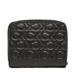 

Мале жіноче портмоне Calvin Klein Ck Must Z/A Wallet W/F Mid Emboss K60K610251 BAX, Чорний