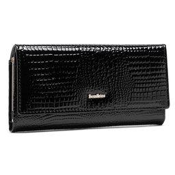 Semi Line Голям дамски портфейл Semi Line P8228-0 Черен