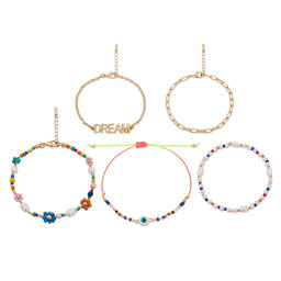Aldo Set 5 náramků Aldo Dreamers 13994817 Barevná