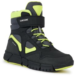Geox Botas de nieve Geox J Flexyper Boy B Abx J369XB 0CEFU C0802 M Black/Lime
