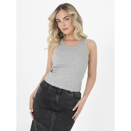 Brave Soul Brave Soul Τοπ LV-627CIERAPKA Γκρι Slim Fit