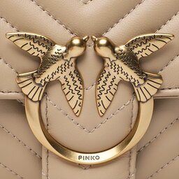 

Сумка Pinko Love Lady Puff Classic Cl PE 23 PLTT 100043 A0GK Sabbia/Antique Gold D28Q, Бежевий