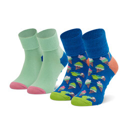 Happy Socks Set 2 parov otroških visokih nogavic Happy Socks KICE19-6300 Pisana