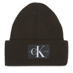 Calvin Klein Jeans Berretto Calvin Klein Jeans Monologo Patch Beanie K50K506242 Dark Chestnut GT8