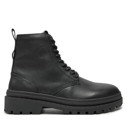 BOSS Schnürstiefeletten Boss Nebular Halb lt 50523478 Schwarz