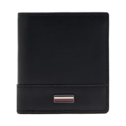 Tommy Hilfiger Liels vīriešu maks Tommy Hilfiger Th Corp Trifold AM0AM13247 Melns