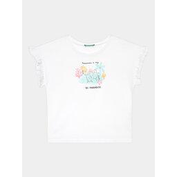 United Colors Of Benetton United Colors Of Benetton Póló 3096G1093 Fehér Regular Fit