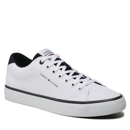 Tommy Hilfiger Textilskor Tommy Hilfiger Th Hi Vulc Core Low Mesh FM0FM04685 White YBS