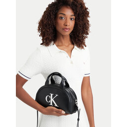 Calvin Klein Handtasche Calvin Klein Bold Ck Dome Crossbody LV04F3895G Schwarz