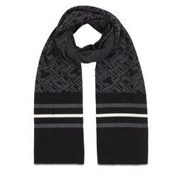 Tommy Hilfiger Sciarpa Tommy Hilfiger Monogram Aop Scarf AM0AM12110 Nero