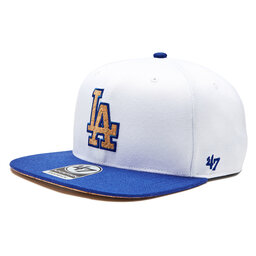 47 Brand Шапка с козирка 47 Brand MLB Los Angeles Dodgers Corkscrew 47 CAPTAIN B-CORKS12WBP-WH White