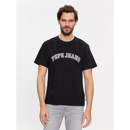 Pepe Jeans Pepe Jeans Marškinėliai Clement PM509220 Juoda Regular Fit