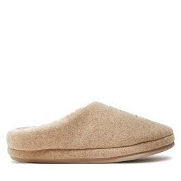 Tommy Hilfiger Kapcie Tommy Hilfiger Th Embroidered Basics Slipper FW0FW08135 Beżowy