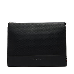 Tommy Hilfiger Notebook-Etui Tommy Hilfiger Metal Logo Woven Laptop Sleeve AM0AM14303 Schwarz