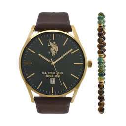 U.S. Polo Assn. Uhr und Armband Set U.S. Polo Assn. Colin USP6376TW Goldfarben
