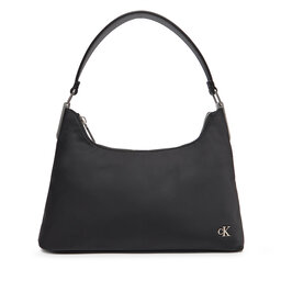 Calvin Klein Jeans Torebka Calvin Klein Jeans Satin Nylon Small Shoulder Bag LV04K3219G Czarny