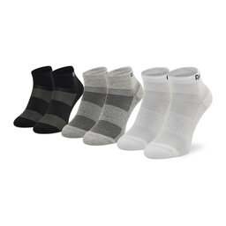 Reebok Комплект 3 чифта къси чорапи унисекс Reebok Active Foundation Ankle H11292 Black/White