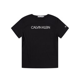 Calvin Klein Jeans Calvin Klein Jeans Majica Institutional SS IB0IB00347 Črna Regular Fit
