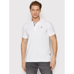 Napapijri Napapijri Poloshirt Eolanos 3 NP0A4GB3 Weiß Regular Fit