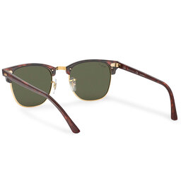 

Сонцезахисні окуляри Ray-Ban Clubmaster 0RB3016 990/58 Tortoise/Green Classic, Коричневий