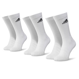 adidas 3 pares de calcetines altos unisex adidas Cush Crw 3PP DZ9356 White/White/Black