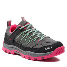 CMP Трекінгові черевики CMP Kids Rigel Low Trekking Kids Wp 3Q54554J Cemento-Pink Fluo 35YN