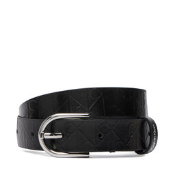 Calvin Klein Damengürtel Calvin Klein Round Buckle Debossed LV04F7143G Schwarz