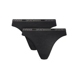Emporio Armani Underwear Emporio Armani Underwear Tanga szett EW000402 AF10889 MC005 Fekete