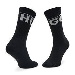 

Набір з 2 пар високих шкарпеток unisex Hugo Iconic 50468419 001, Чорний