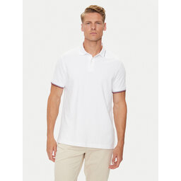 Tommy Hilfiger Tommy Hilfiger Poloshirt Flag MW0MW35605 Weiß Regular Fit