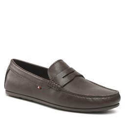 Tommy Hilfiger Mockasiner Tommy Hilfiger Casual Hilfiger Leather Driver FM0FM04446 Cocoa GT6