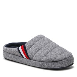 Tommy Hilfiger Пантофи Tommy Hilfiger Corporate Hilfiger Homeslipper FM0FM04346 Antique Silver PRT