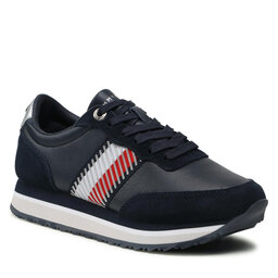 Tommy Hilfiger Sneakers Tommy Hilfiger Th Corporate Te Sequins Runner FW0FW06077 Desert Sky Dw5