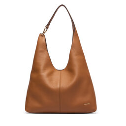 Calvin Klein Handtasche Calvin Klein Slouchy Leather Md Shoulder Bag LV04F3543G Grün