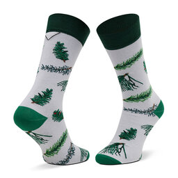 

Високі шкарпетки unisex Cup of Sox Leśny Odświeżacz Choinki Białe, Білий
