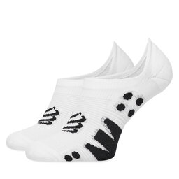 Compressport Calcetines tobilleros Compressport No Show XU00045 Blanco
