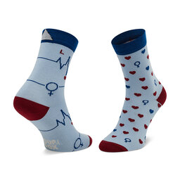 

Високі шкарпетки unisex Cup of Sox Atak Serca Błękitne, Голубий