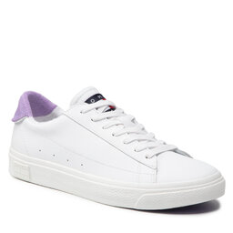 Tommy Jeans Sneakersy Tommy Jeans Leather Low Cut Vulc EN0EN01627 Violet Viola VLK