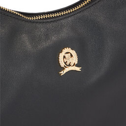 

Сумка Tommy Hilfiger Crest Leather Shoulder Bag AW0AW15229 Black BDS, Чорний